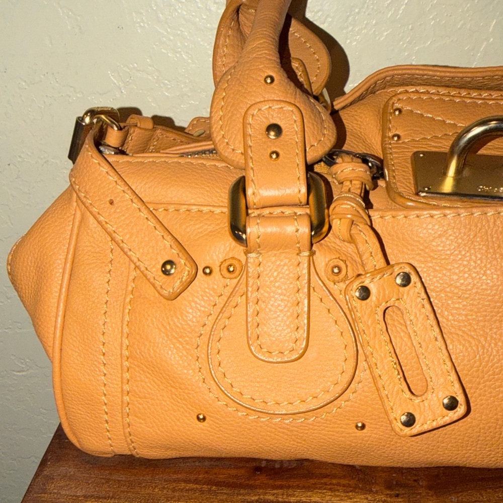 Chloe Tan Paddington Leather Satchel Bag - Picture 6 of 16